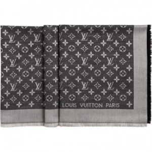 Monogram Denim Shawl M71378 Gray